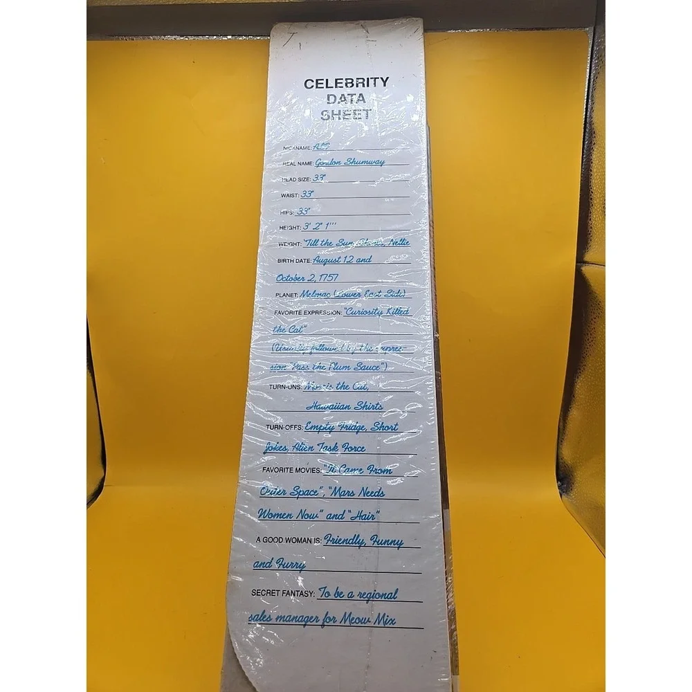 ALF Sun Shade Celebrity Alien Car Auto Accordion Screen RARE VINTAGE 1988 NEW!!! - Picture 4 of 9